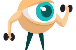 png cartoon image of eye